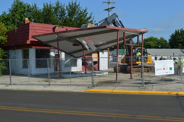 Abandoned gas station removal
